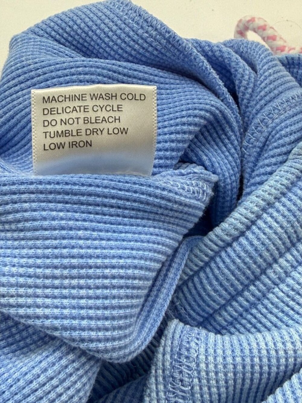 Sunnyside By Sundry Women's Waffle Knit Pullover & Jogger Pant Set Blue Size M - Picture 12 of 13